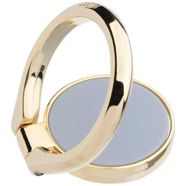 HAMEE　salisty マットカラースマートフォンリング パウダーブルー　41-954676