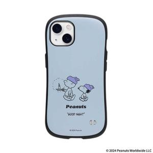 HAMEE ［iPhone 13専用］ PEANUTS/ピーナッツ iFace First Classケース iFace くすみブルー/ベッドタイム 41-970546の商品画像