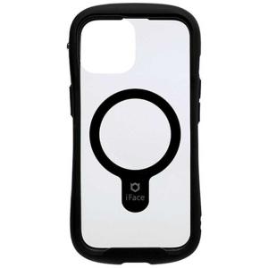 HAMEE　［iPhone 15/14/13専用］iFace Reflection MagSynq 強化ガラスクリアケース iFace ブラック　41-983430