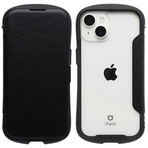 HAMEE　［iPhone 15/14/13専用］iFace Reflection ダイアリー ポリカーボネート クリアケース iFace ブラック　41-983515