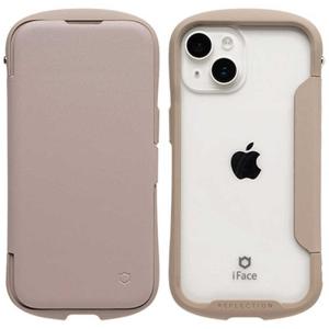 HAMEE　［iPhone 15/14/13専用］iFace Reflection ダイアリー ポリカーボネート クリアケース iFace ベージュ　41-983522