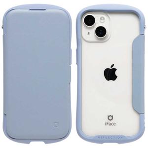 HAMEE　［iPhone 15/14/13専用］iFace Reflection ダイアリー ポリカーボネート クリアケース iFace ペールブルー　41-983539