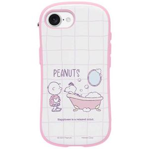 HAMEE　［iPhone 16e専用］PEANUTS/ピーナッツ iFace First Class MagSynqケース iFace サクラピンク/バスタイム　41-990377