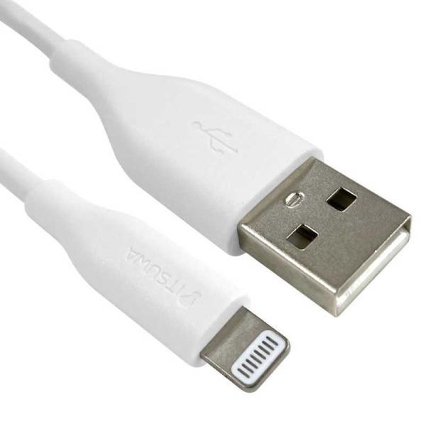 イツワ商事　MFIライトニング 充電通信ケーブル スタンダードタイプ 1.0M 白 ホワイト　MLT...