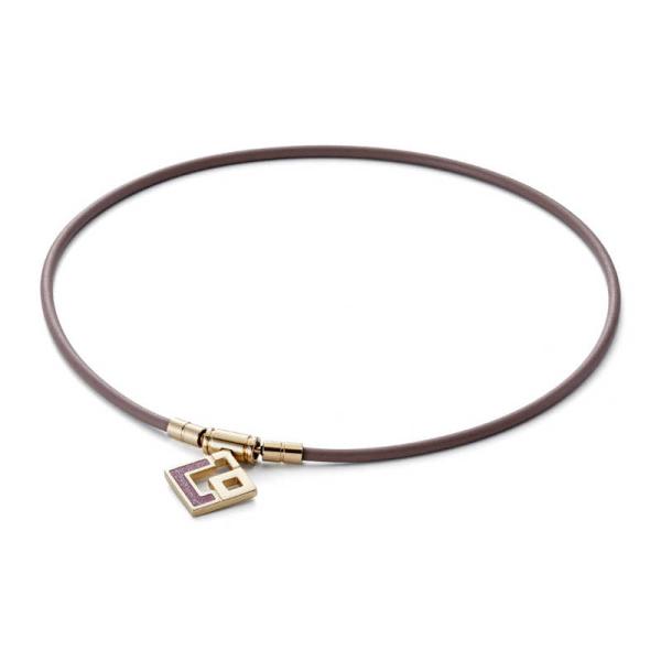 コラントッテ　TAO ネックレス スリムAURA mini(Mサイズ：43cm)ウォームグレーループ...