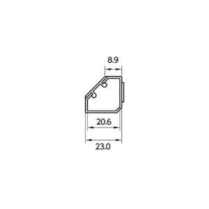 マサル工業 テープ付コーナーモール 3号 ホワ...の詳細画像1