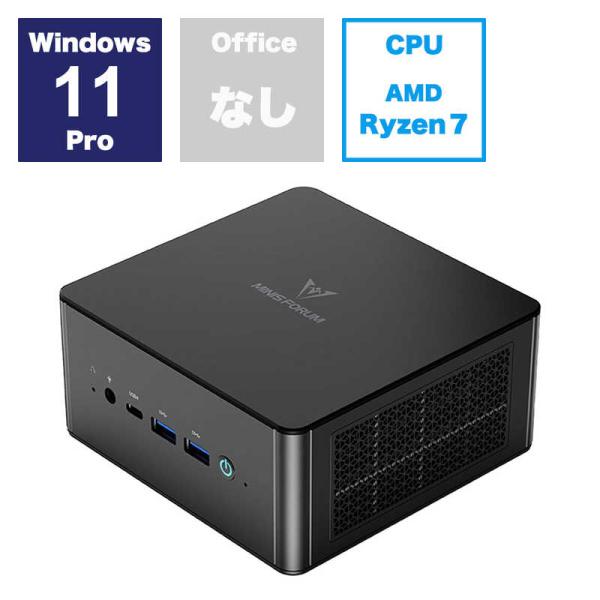 MINISFORUM　ミニPC [ モニター無し / Win11 Pro / Ryzen7 / メモ...