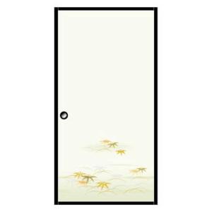 菊池襖紙工場 粘着シールふすま紙 1枚入 笹竹 巾95CM×長さ185CM KN231