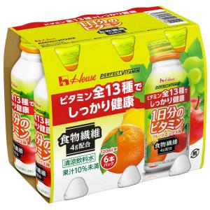 ハウスウェルネスフーズ 1日分のビタミン 食物繊維 120mL×6本パック
