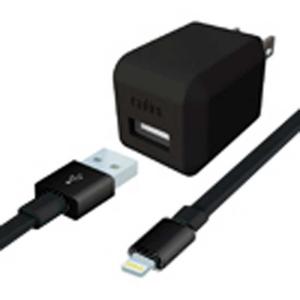 ラディウス　iPhone/iPod対応 AC充電器 +Lightning-USBケーブル　AL-ADA61K｜y-kojima