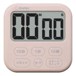 ドリテック　大画面タイマー シャボン6 ピンク　T-615PK
