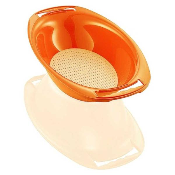 ベルナー　BORNER PL (V5) サーバーボウル (水切りすのこ付) オレンジ　DO22031