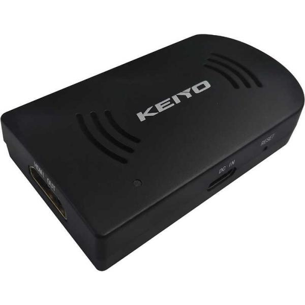 KEIYO　〔ワイヤレスHDMI〕ミラーキャストドングル ブラック　AN-S090