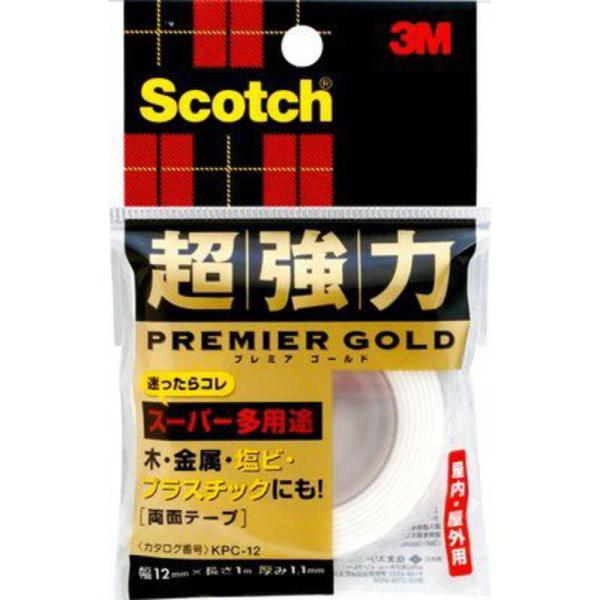 3Mジャパン　超強力両面テープ プレミアゴールド スーパー多用途 スコッチ　KPC12