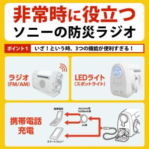 ソニー SONY 防災ラジオ ワイドFM対応 ...の詳細画像2