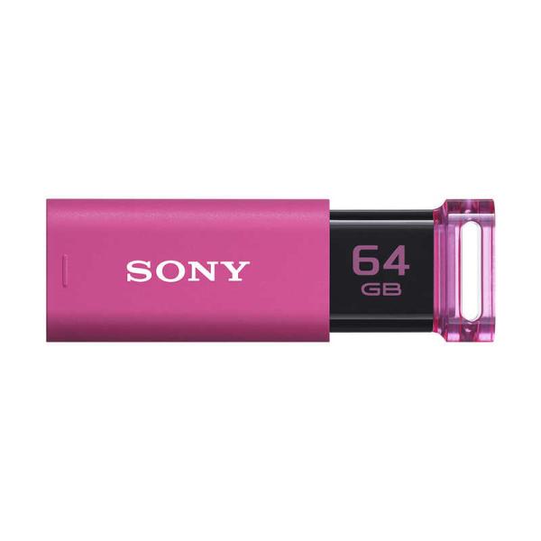 ソニー　SONY　USBメモリー「ポケットビット」[64GB/USB3.0/ノック式](ピンク)　U...