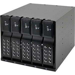 センチュリー SATA3．5HDD リムーバブルラックiStarUSABPN−DESeries5Bayモデル BPN-DE350SS-BK