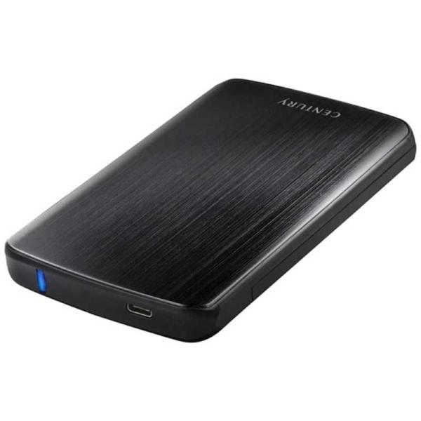 センチュリー　USB3.1接続 HDD/SSDケース シンプルBOX2.5 CSS25U31CBK　...