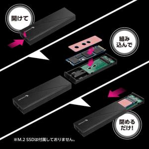 センチュリー SSDケース USB-C+USB...の詳細画像3