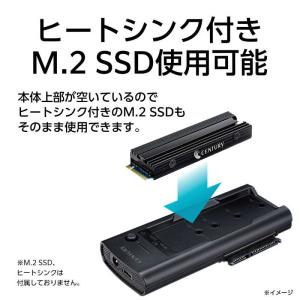 センチュリー 裸族の頭 NVMe/SATA 裸...の詳細画像3