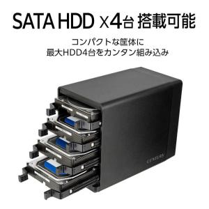 センチュリー 裸族のゲートハウス 4Bay 裸...の詳細画像3