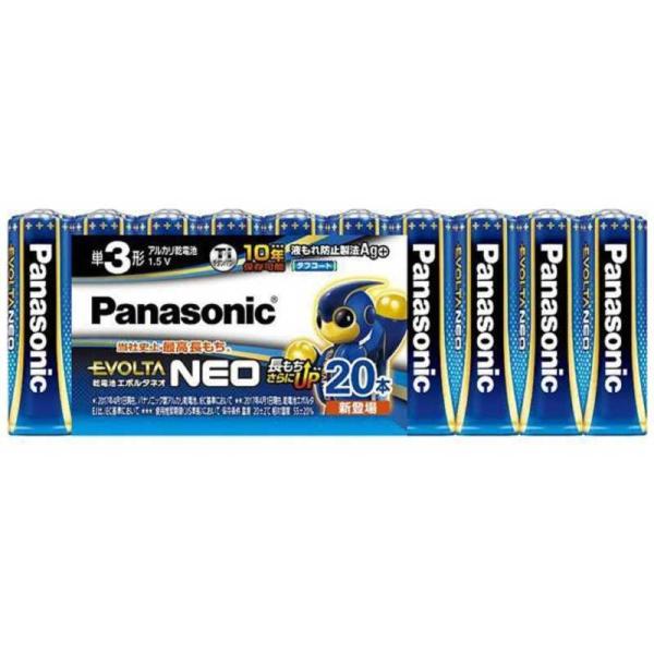 パナソニック　Panasonic　単3形20本 アルカリ乾電池 エボルタネオ　LR6NJ/20SW