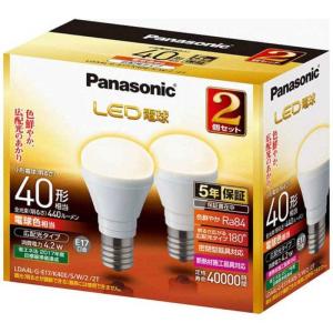 パナソニック　Panasonic　LED電球 [E17/電球色/2個/40W相当]　LDA4L-G-E17/K40E/S/W/2/2T