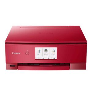 キヤノン　CANON　インクジェット複合機　ＰＩＸＵＳ［カード／名刺〜Ａ４］　TS8430 RED