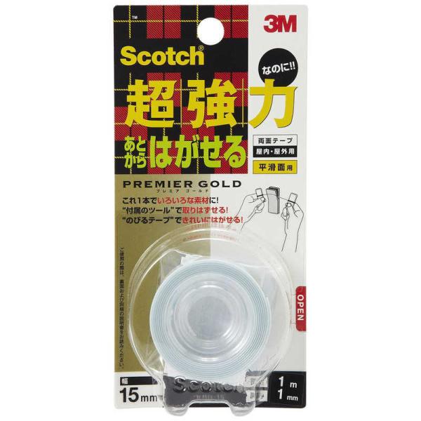 3Mジャパン　超強力なのにあとからはがせる両面テープ PG 15ミリx1m　KRG15_