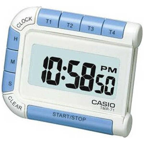 カシオ　CASIO　時計機能付デジタルタイマー　ホワイト　TMR-71S-7JH