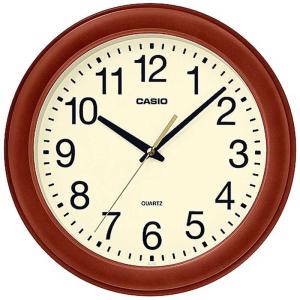 Vntage CASIO Wall Clock ガラス風防 スイープ秒針 希少 CASIO(カシオ) IQ-136-5JF 木目 掛時計 スムーズ秒針 : イーベスト