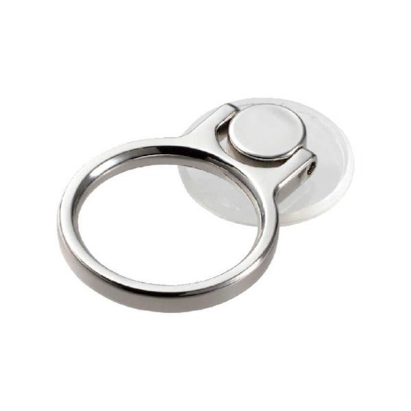 エレコム　ELECOM　フィンガーリング クリア スタンダード シルバー　P-STRBCRSV