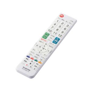 エレコム　ELECOM　かんたんTVリモコン第2弾 東芝・レグザ用 ホワイト　ERC-TV02WH-TO