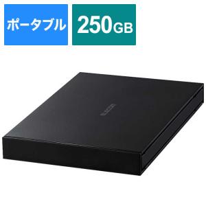 エレコム　ELECOM　外付けSSD USB-A接続 (PS4対応) ブラック [ポータブル型/250GB]　ESD-EJ0250GBKR