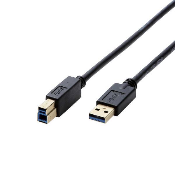 エレコム　ELECOM　USB3.0ケーブル A-Bタイプ 0.5m ブラック　DH-AB3N05B...