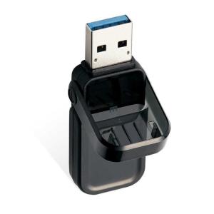 エレコム　ELECOM　USBメモリー USB3.1(Gen1)対応 フリップキャップ式 128GB ブラック　MF-FCU3128GBK｜コジマYahoo!店