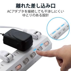 エレコム ELECOM 10口個別スイッチ/雷...の詳細画像5