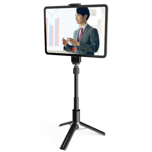 エレコム　ELECOM　スマートフォン・タブレット用三脚 自撮り棒 2way 高耐荷重 ブラック　P...