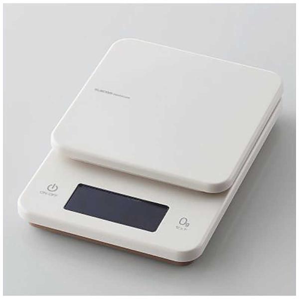 エレコム　ELECOM　キッチンスケール/計量器/最大3kg/最小0.5g表示/バックライト付/アイ...