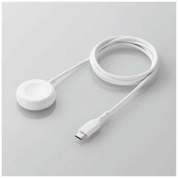 エレコム　ELECOM　Apple Watch磁気充電ケーブル/高耐久/USB-C/1.2m/ホワイ...