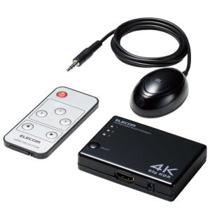 エレコム ELECOM HDMI 切替器 タイプA×3入力 1出力 4K 60Hz  DH-SW4KA31BK
