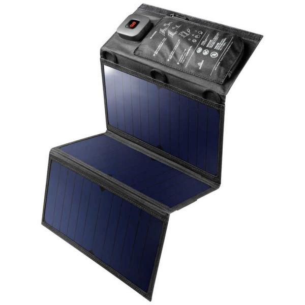 エレコム　ELECOM　ソーラー充電器 Type-C×1 USB A×1 折りたたみ式 スタンド付 ...