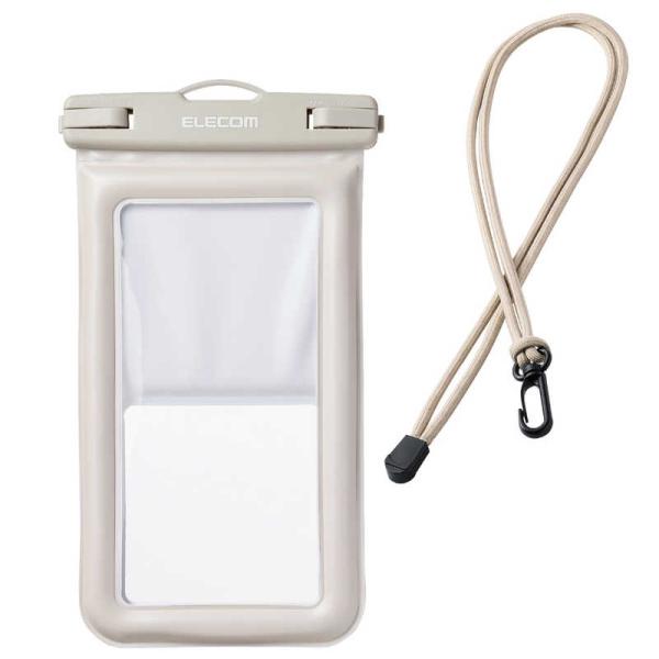 エレコム　ELECOM　防水スマホケース IPX8 水没防止設計 顔認証対応 (防水ケース×1 ショ...