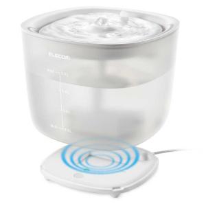 エレコム　ELECOM　水飲み器 自動 給水器 給水停止お知らせランプ ホワイト　PET-WD02WH