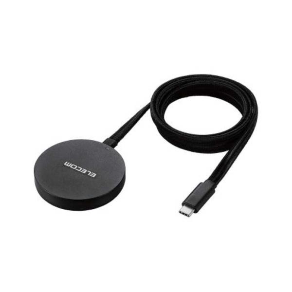 エレコム　ELECOM　マグネットQi2規格対応 ワイヤレス充電器(メッシュ・15W・卓上・1m) ...