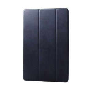 エレコム　ELECOM　iPad 10.2インチ 第9/8/7世代 (2021/2020/2019年) 用 ケース レザー カバー 手帳型 スタンド機能 ネイビー　TB-A19RWVNVN