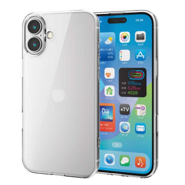 エレコム　ELECOM　iPhone 16 Plus(6.7インチ) ハイブリッドケース クリア　P...