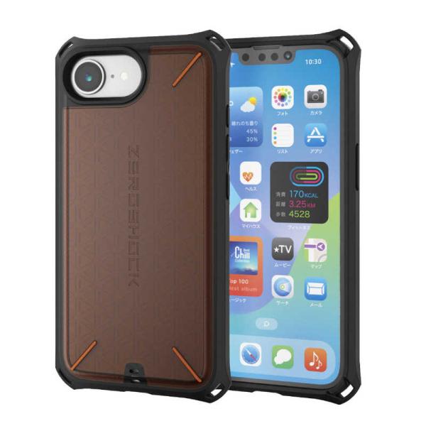 エレコム　ELECOM　iPhone 17e/16e ZEROSHOCK ブラック　PMA25SZE...