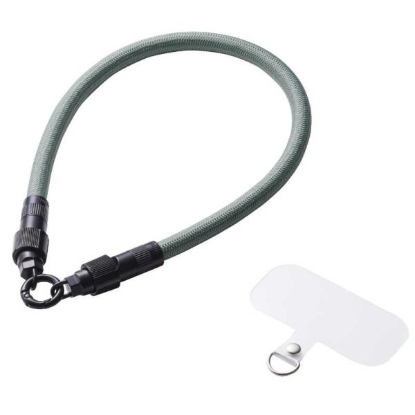 エレコム　ELECOM　スマホストラップ ケーブル 2in1 ハンドストラップ / 充電ケーブル U...