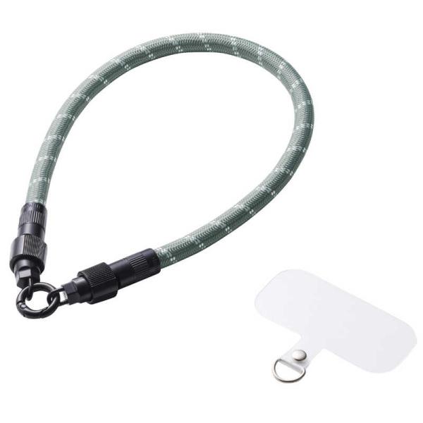 エレコム　ELECOM　スマホストラップ ケーブル 2in1 ハンドストラップ / 充電ケーブル U...